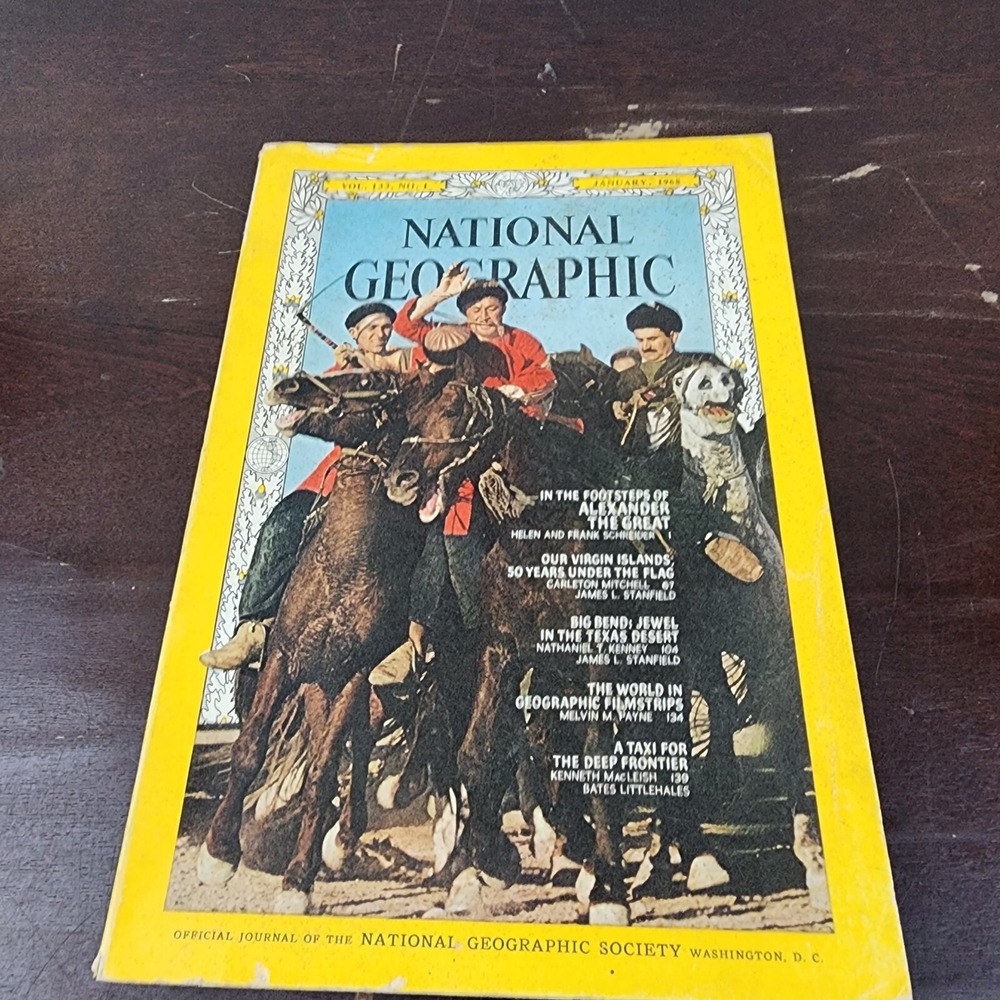 National‎ Geographic Magazine January 1968 No Insert